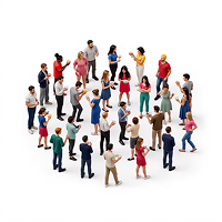 People circle illustration
